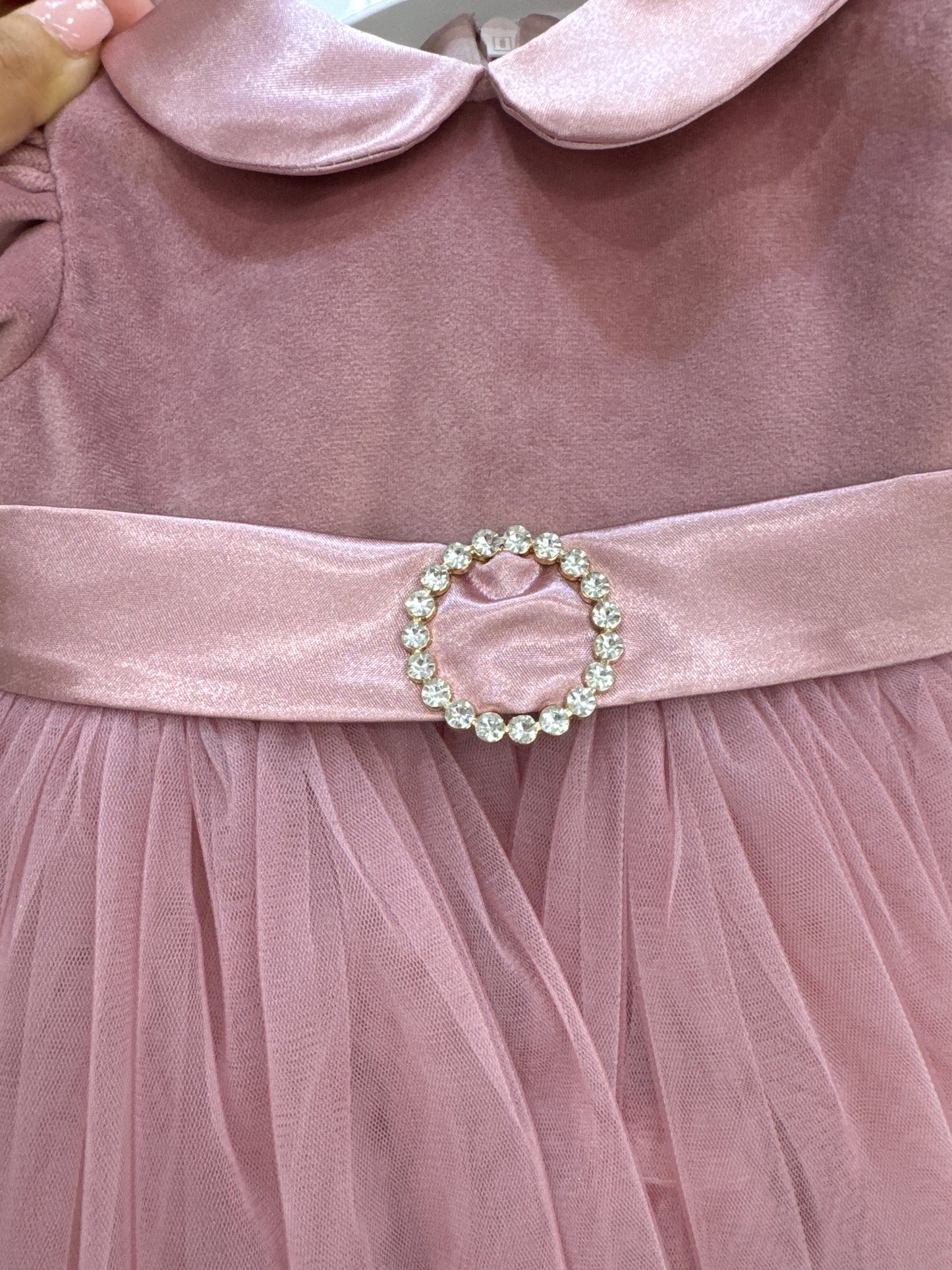 Abito rosa con fiocco dietro !