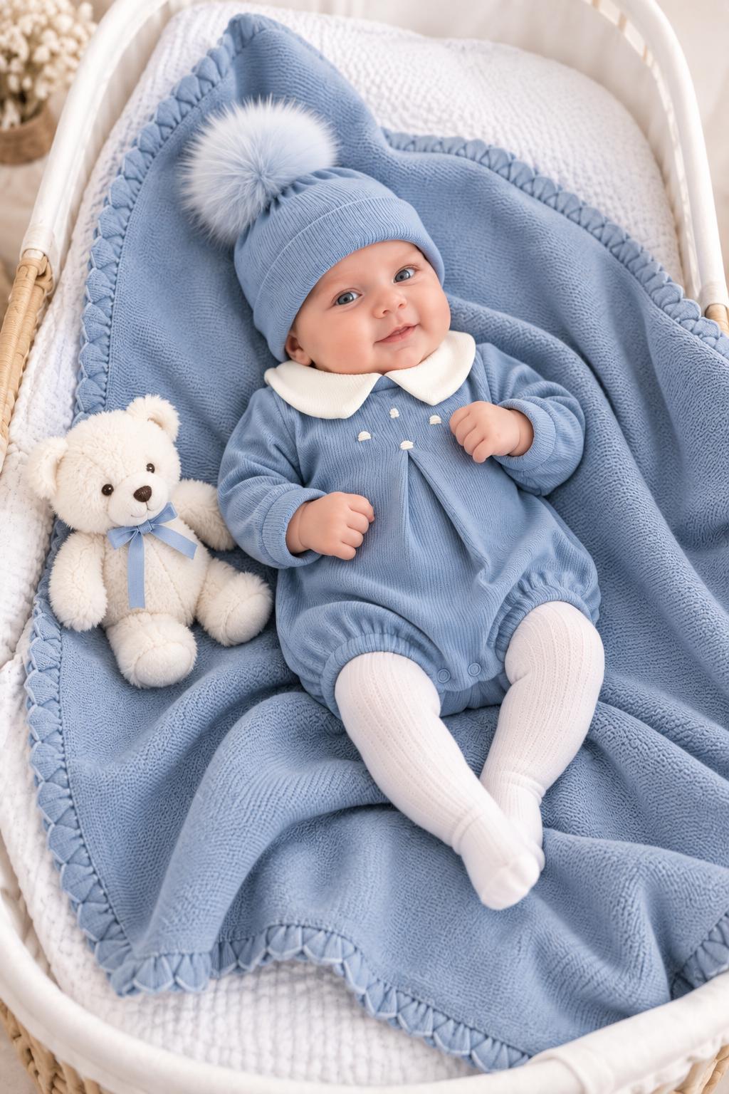 Set nascita Celeste polvere