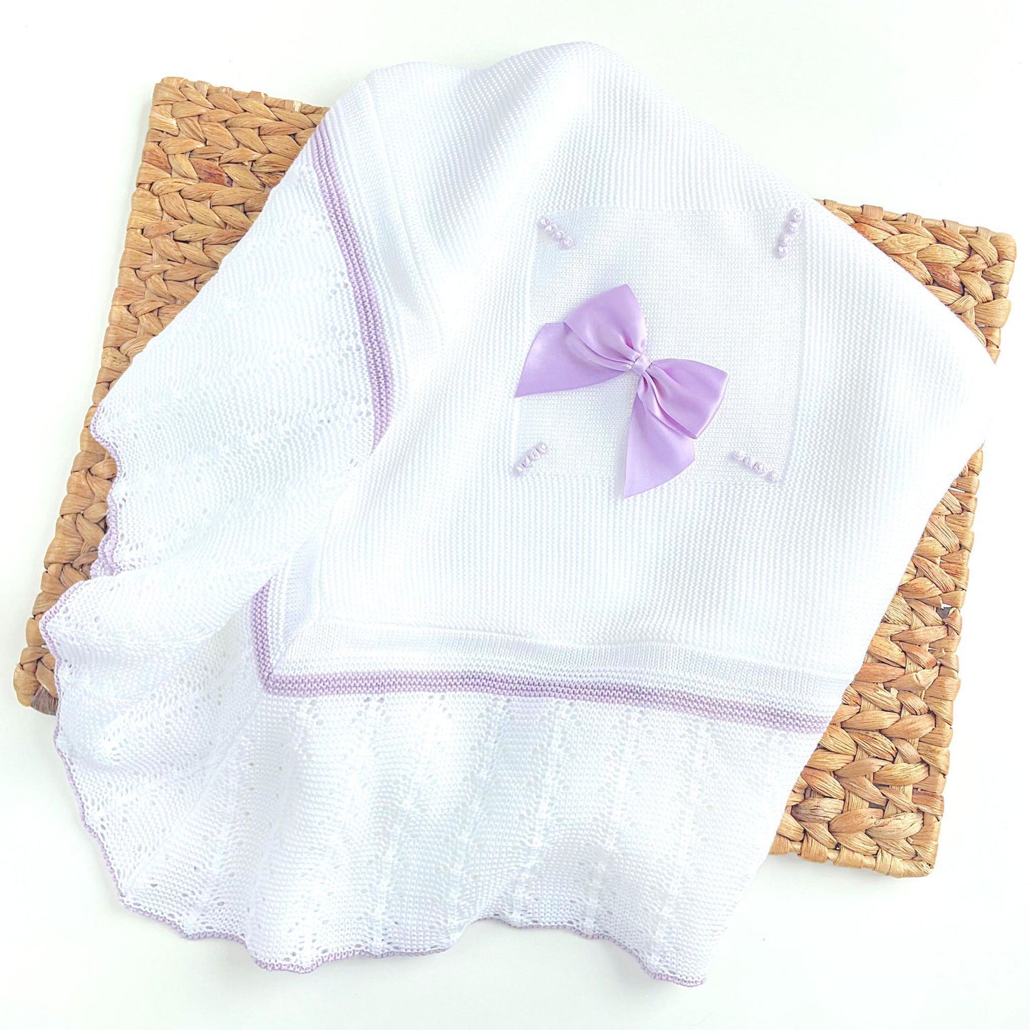 Coperta fiocco lilla - La culla di Vanity kids