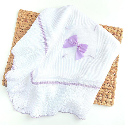 Coperta fiocco lilla - La culla di Vanity kids