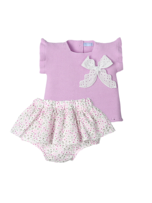 Completo glicine filo/cotone