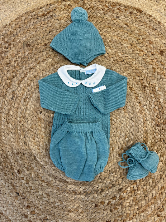 Set neonato verde bosco