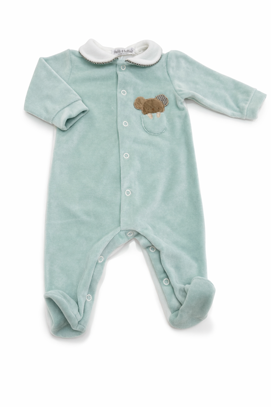 Tutina neonato in ciniglia