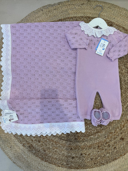 Set nascita lilla