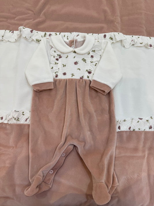 Set nascita fiorellini , in ciniglia