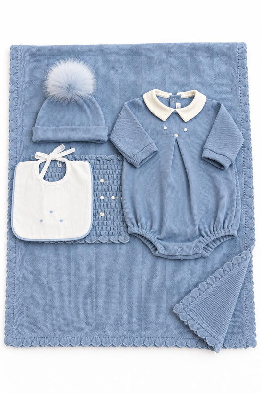 Set nascita Celeste polvere